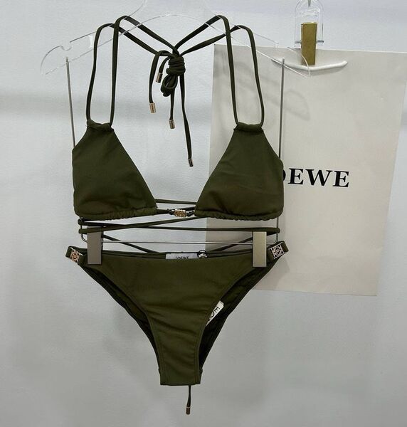 Купальник Loewe женский серо-зеленый 189267