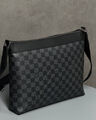 Мужская сумка мессенджер Louis Vuitton мужской кожа черный 200793-5
