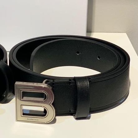 Женский ремень Balenciaga женский кожа черный,серебристый 94382
