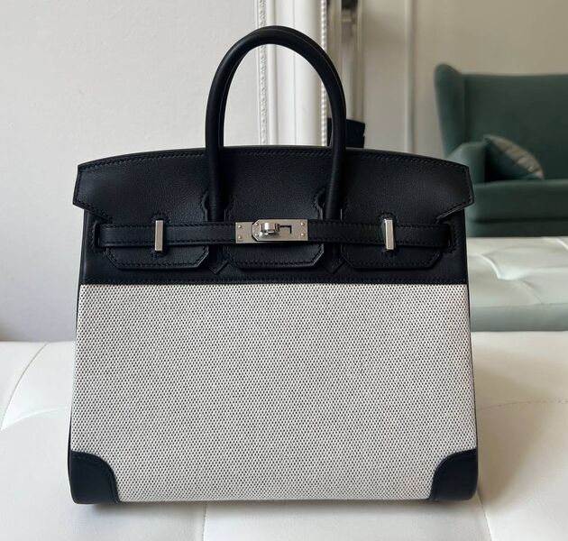 Сумка Hermès Birkin 25 женский кожа черный 150146