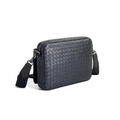 Мужская сумка мессенджер Bottega Veneta мужской кожа черный 150009-2