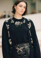 Свитер Chanel женский вязаная ткань черный 194950-3