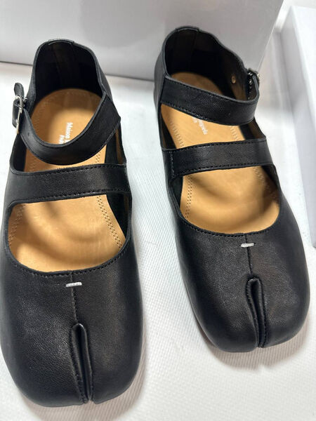 Балетки Maison Margiela женский кожа черный 148683-5