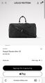 Дорожная сумка Louis Vuitton мужской кожа черный 170412-6