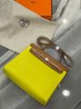 Сумка Hermèsherbag Zip женский кожа горчичный 75485-2