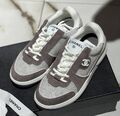 Кеды Chanel женский замша графитовый 159817