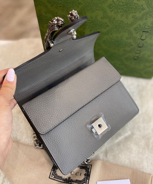 Сумка Gucci Dionysus Mini женский кожа графитовый 97063-2