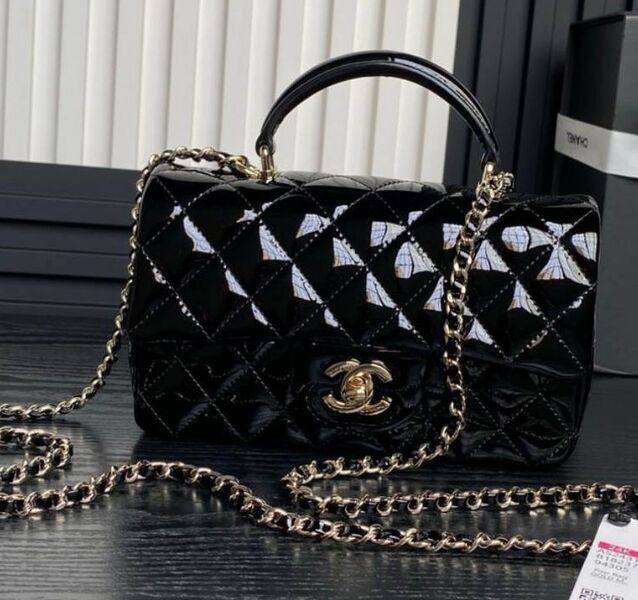 Сумка Chanel женский кожа черный 169089