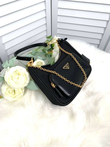Сумка Prada женский кожа черный 137801-5