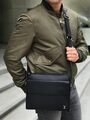 Мужская сумка мессенджер Louis Vuitton мужской кожа черный 76095-3