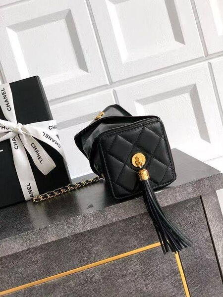 Сумка Chanel женский кожа черный 195004-2