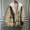 Пуховик Brunello Cucinelli женский бежевый 62304-2