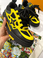 Кроссовки Louis Vuitton женский кожа горчичный 35739-4