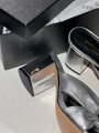 Босоножки Saint Laurent женский кожа графитовый 12779-4