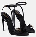 Босоножки Saint Laurent женский кожа черный 104927
