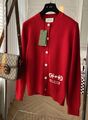 Кардиган Gucci женский вязаная ткань бордовый 138197-1
