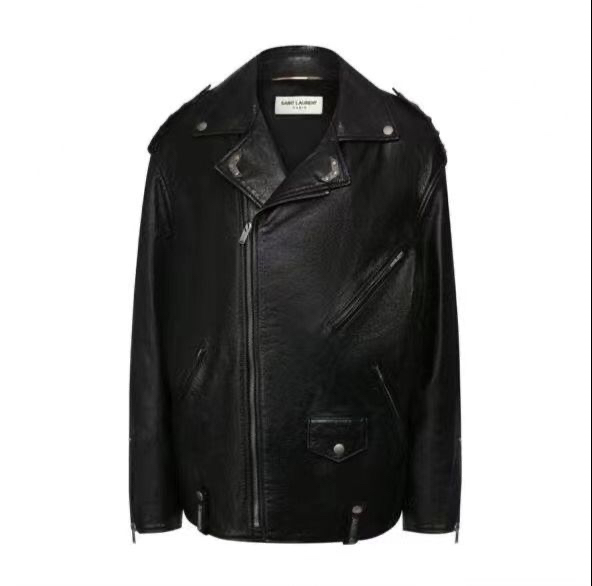 Куртка Saint Laurent женский кожа черный 39290-2