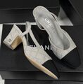 Туфли Chanel женский замша графитовый 182812