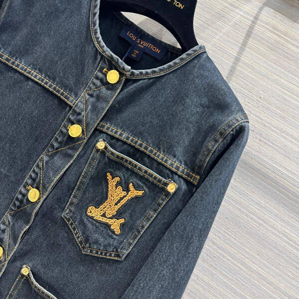 Куртка джинсовка Louis Vuitton женский джинса синий 147309-4