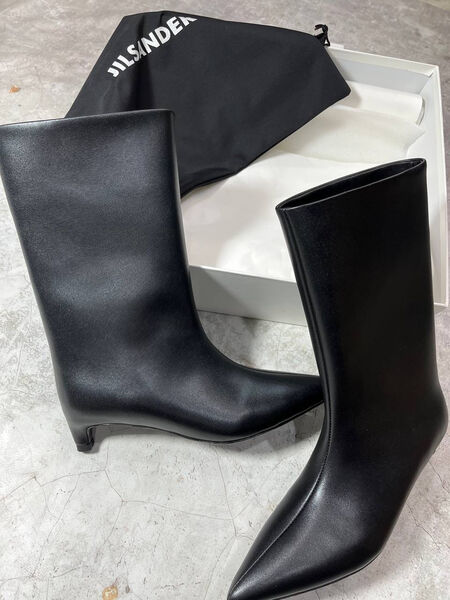 Сапоги Jil Sander женский кожа черный 127516-6