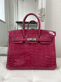 Сумка Hermès Birkin 35 женский кожа бордовый 140347-4