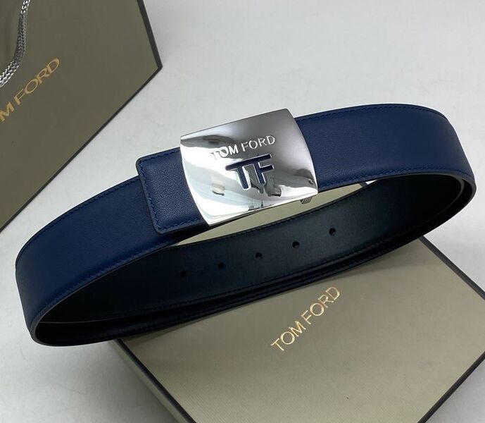 Мужской ремень Tom Ford мужской кожа черный 173595