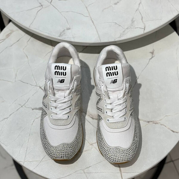 Кроссовки Miu Miu женский текстиль графитовый 139238-2