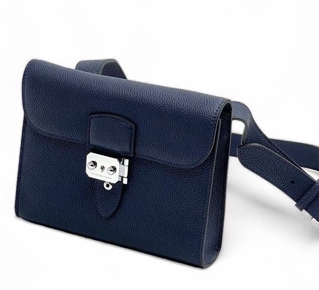 Мужская сумка слинг Hermès мужской кожа синий 120959