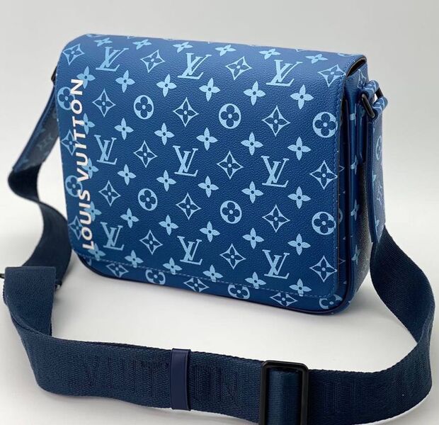 Мужская сумка мессенджер Louis Vuitton мужской канва синий 132076