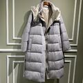 Пуховик Brunello Cucinelli женский графитовый 62296-2