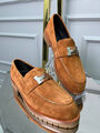Лоферы Hermès женский замша 106939-2