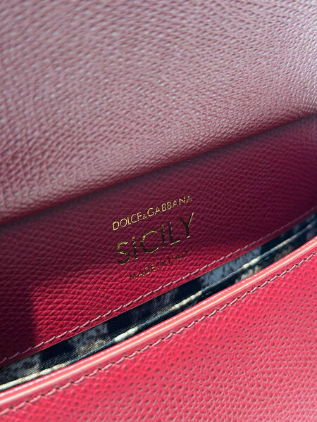 Сумка Dolce & Gabbana женский кожа бордовый 174226-6