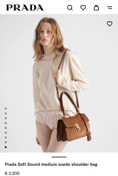 Сумка Prada женский замша 187790-2