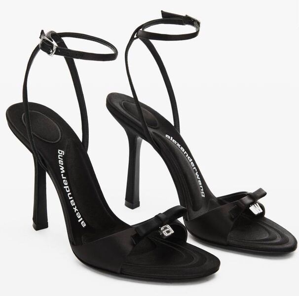 Босоножки Alexander Wang женский кожа черный 116381