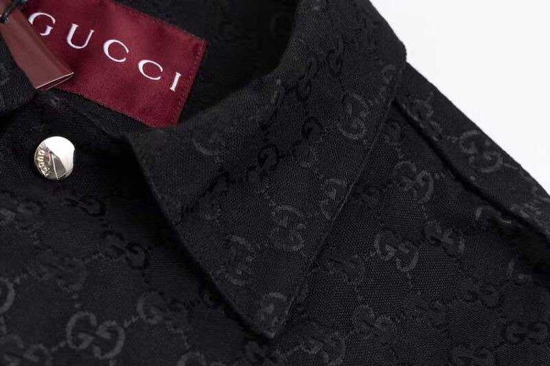 Мужская рубашка Gucci мужской черный 173326-4