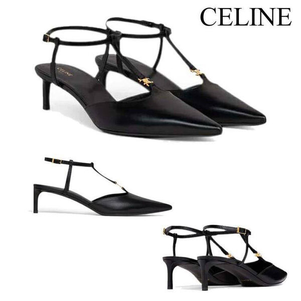 Туфли Celine женский кожа черный 104909-8