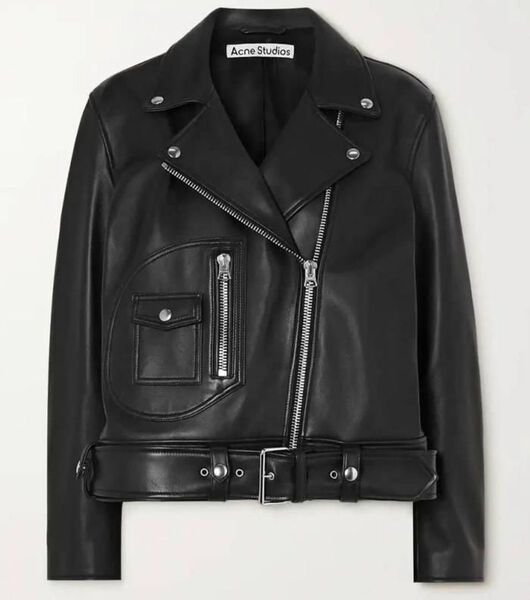 Куртка Acne Studios женский кожа черный 156741