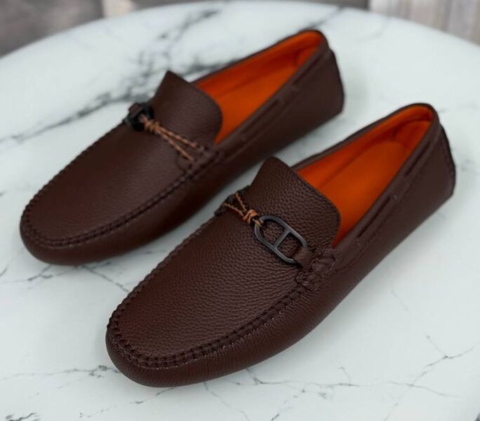 Мужские мокасины Hermès мужской кожа 185732