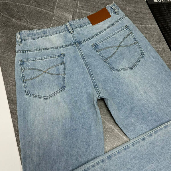 Мужские джинсы Brunello Cucinelli мужской джинса бирюзовый 153217-3