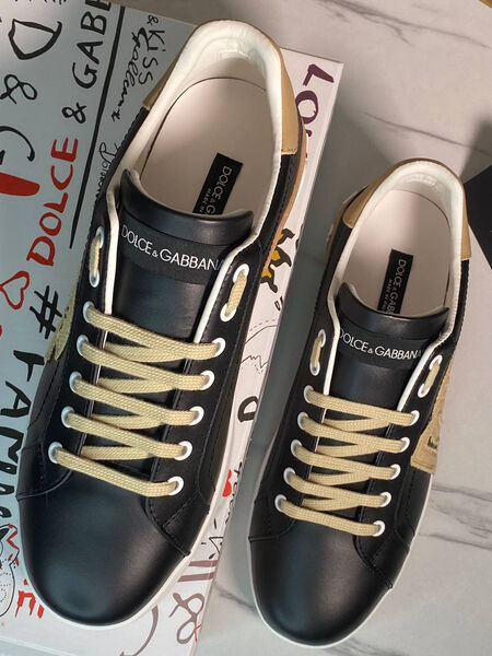 Мужские кеды Dolce & Gabbana мужской кожа черный 163487-9