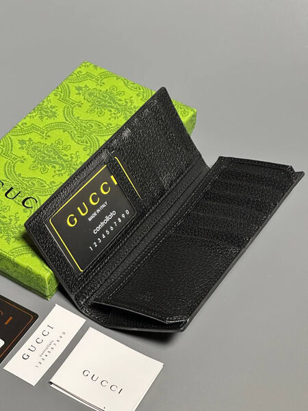 Мужской портмоне Gucci мужской кожа черный 154023-3