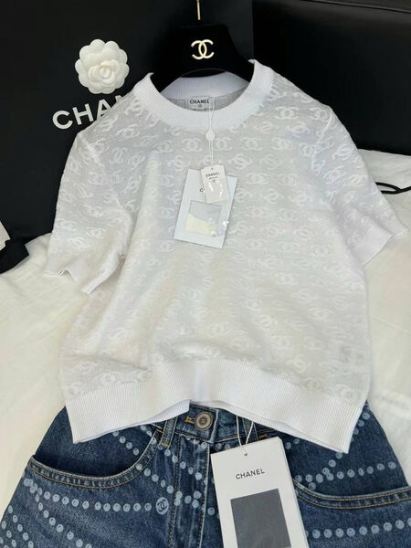 Футболка Chanel женский белый 186360-2