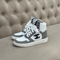 Кеды высокие Chanel женский кожа белый 126298-3