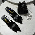 Туфли Prada женский кожа черный 138734-5