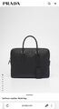 Мужской портфель Prada мужской кожа черный 170381-11