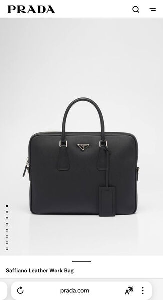 Мужской портфель Prada мужской кожа черный 170381-11