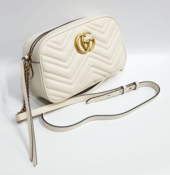 Сумка Gucci Gg Marmont женский кожа белый 75153-2