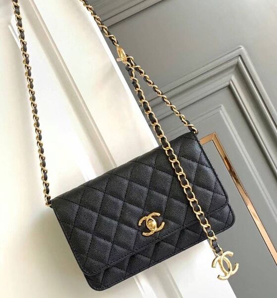 Сумка Chanel Mini женский кожа черный 124711
