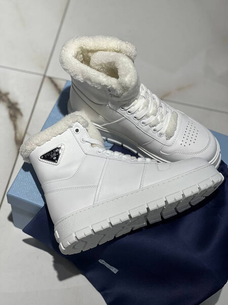 Ботинки Prada женский кожа белый 130242-7