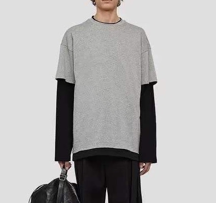 Мужской лонгслив Jil Sander мужской графитовый 132042